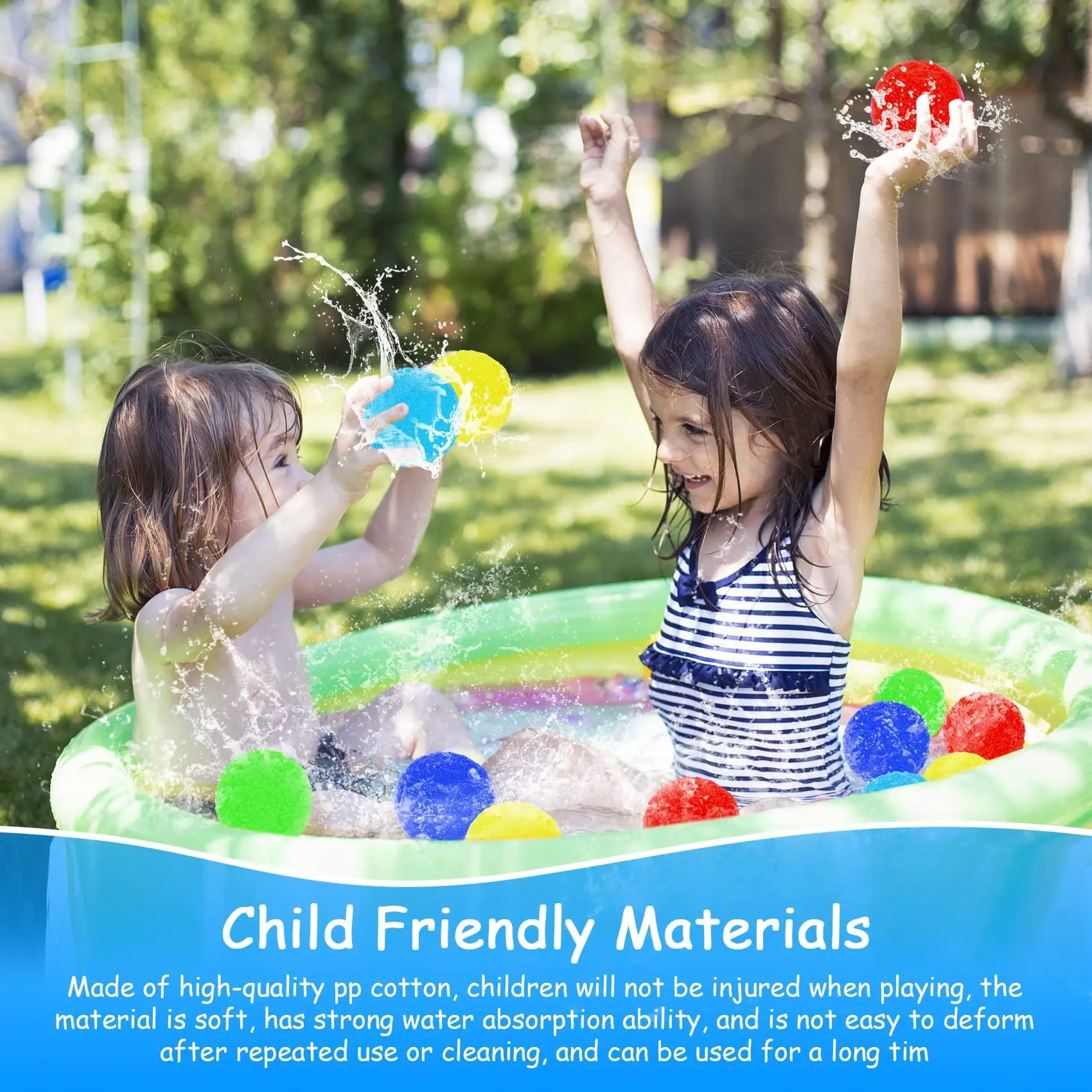 Reusable Water Balloons 60PCS Soaker Water Balls Kids Outdoor Toy for Pool Water Toys 5 Colors Rightness Beach Ball for Children