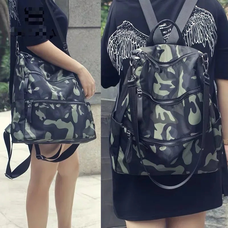 Mochila impermeable de camuflaje Unisex, bolso de viaje de nailon para mujer, bolso de hombro de diseñador, bolsos de alta calidad, 2023