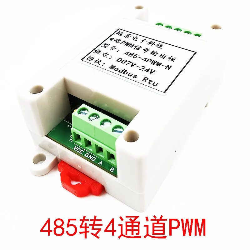 Modbus 485 to PWM/NPN Signal Generator - High-Frequency Square Wave Pulse Module for Servo Control