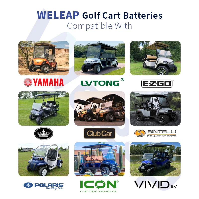 EU US Hot Selling Lithium Ion Low Speed 4 Wheels Car Battery 72v 60Ah 70Ah 90Ah 110Ah 135Ah 180Ah Electric Golf Cart Battery