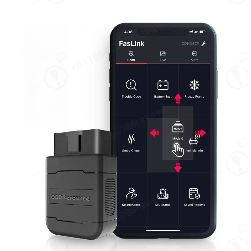 ELM327 Bluetooth Car Diagnostic Tool, Portable Universal Vehicle Fault Scanner for Mobile Phone