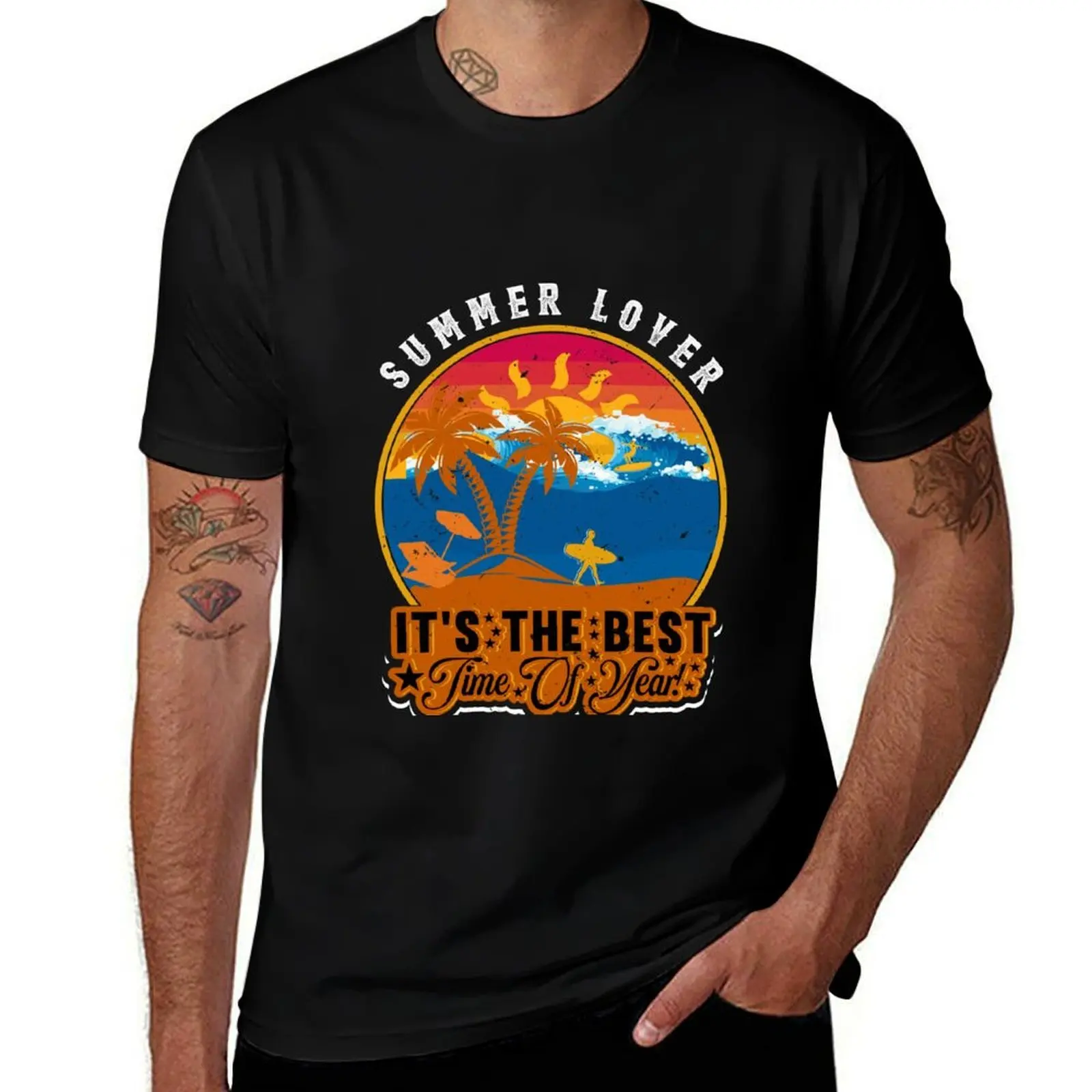 

Vintage Retro Summer Graphic 11 T-Shirt essential t shirt funny costumes Funny t-shirt t shirts for men cotton