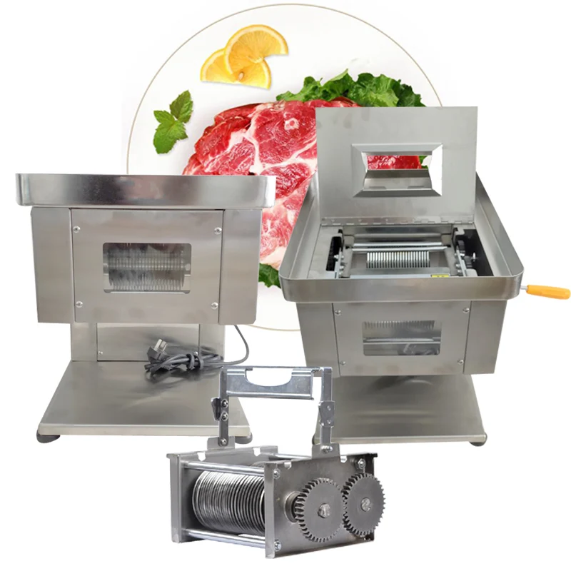 1100W High Power Automatic Fresh Meat Cutting Machine For Canteen Meat Slicer For Sale