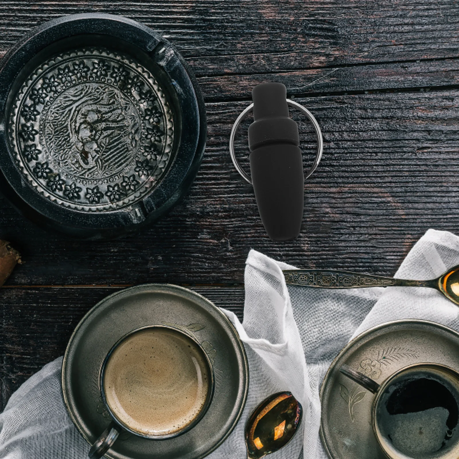 

Steel Keyring Tool Punch With Cigar Hole Punch Tool Ring For Travel Pocket Outdoor Use Durable Cigar Accessories