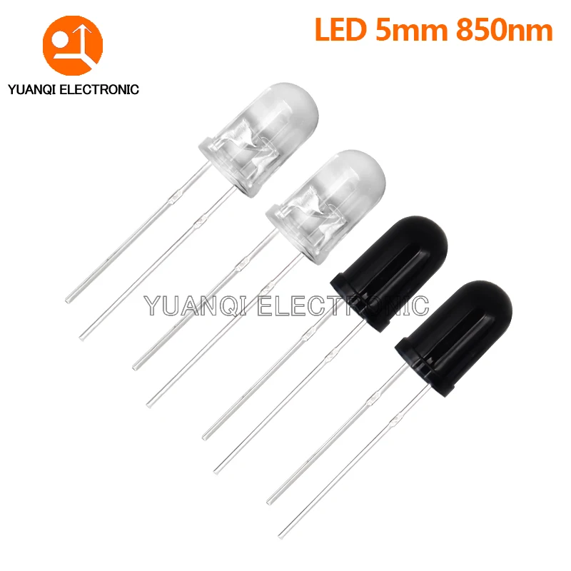 10pcs 3mm 5mm 850nm LED Infrared Emitter and IR Receiver Diode for arduino