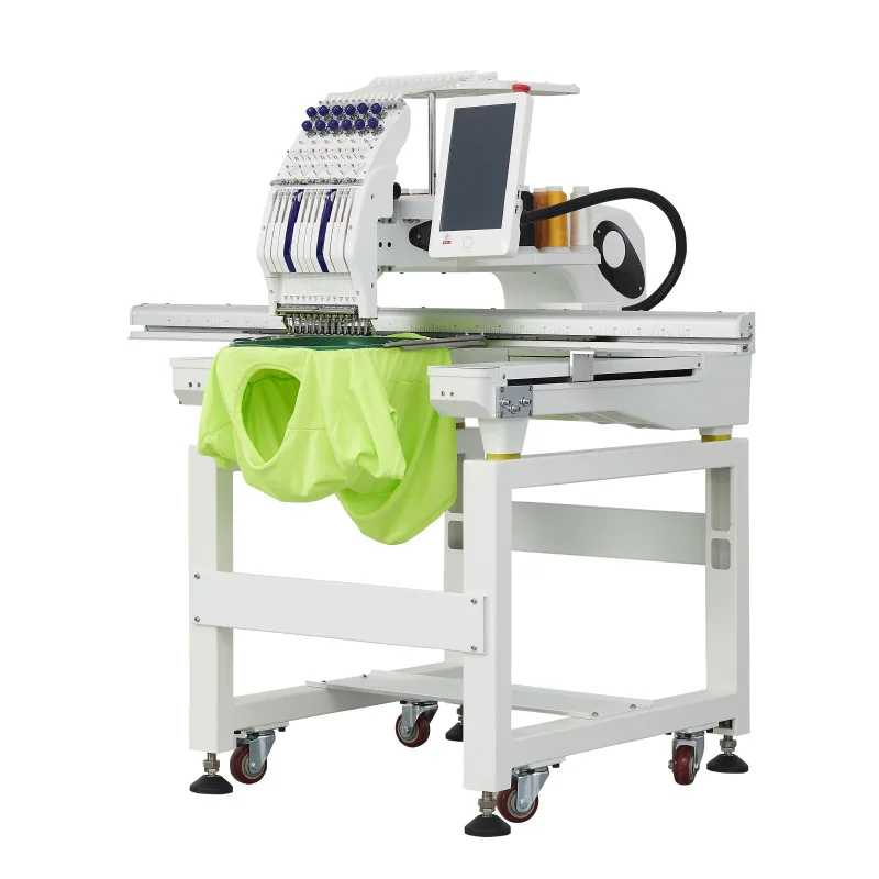 Single Head Mini Embroidery Machine, 200*300mm Cheap Computer Embroidery Machine, Portable Hat Embroidery Equipment for Sale