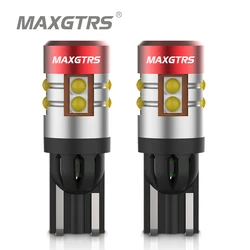 2Pcs W5W 3030 9 SMD Car T10 LED Bulb 194 168 Wedge Replacement Reverse Instrument Panel Lamp White Bulbs For Clearance Lights