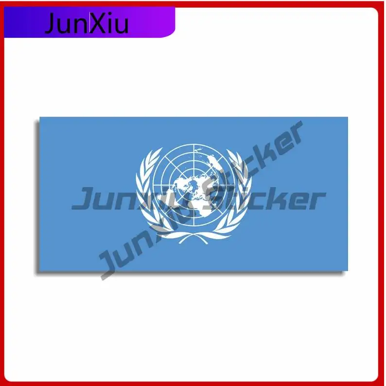 

United Nations Un Flag Sticker Vinyl Decal For Car Truck Window Tablet Self Adhesive Macbook Pro Air Laptop And Ipad Scratch-pro