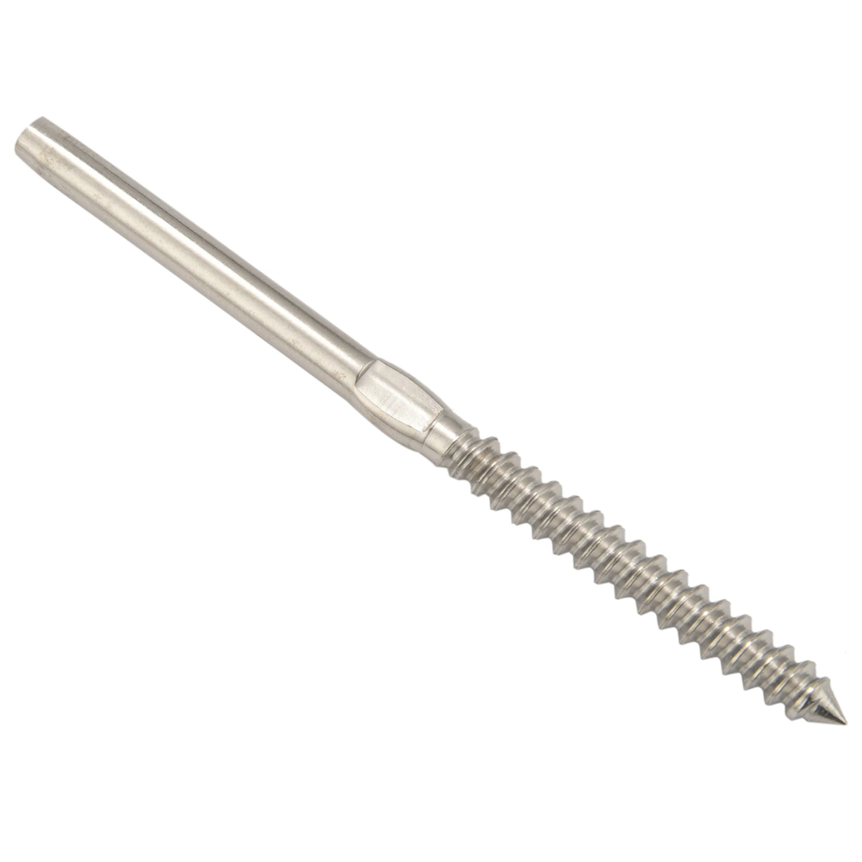 BAAG-60 Pairs Left&Right Hand Thread Lag Screws For 1/8 Inch Cable Railing Stair Railing For Wood Post Lag Screw Swage System