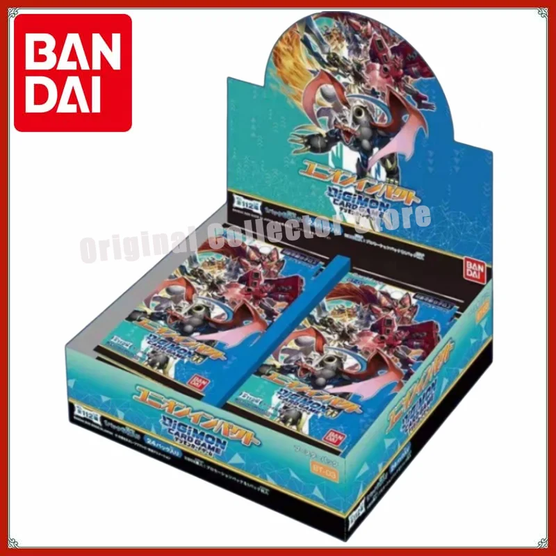 

Оригинальные карты Bandai Digimon DTCG, японская цифровая боевая карта монстров BT-03, пополняющая сумка Alliance Influence, подарок ребенку