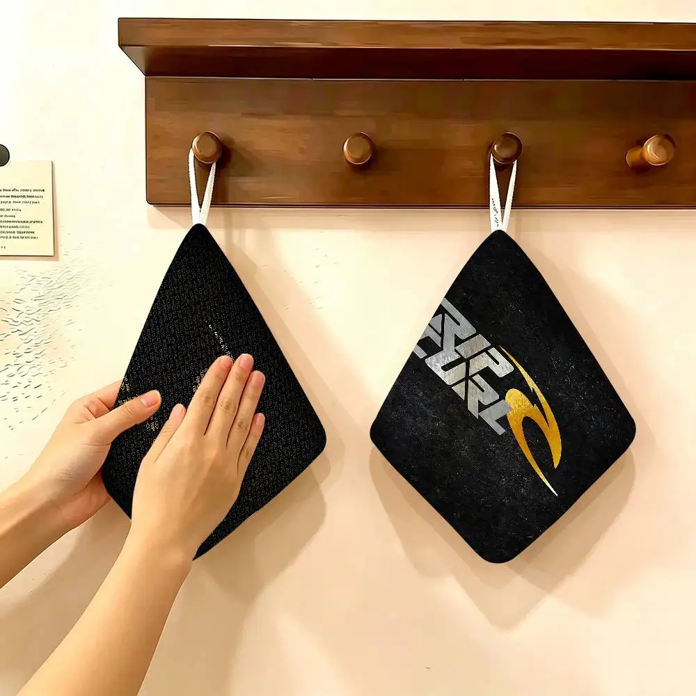 R-Rip C-Curl logo Polyester Cotton Hanging Hand Towel, Super Absorbent Hand Wiping Towel for Daily Household Use