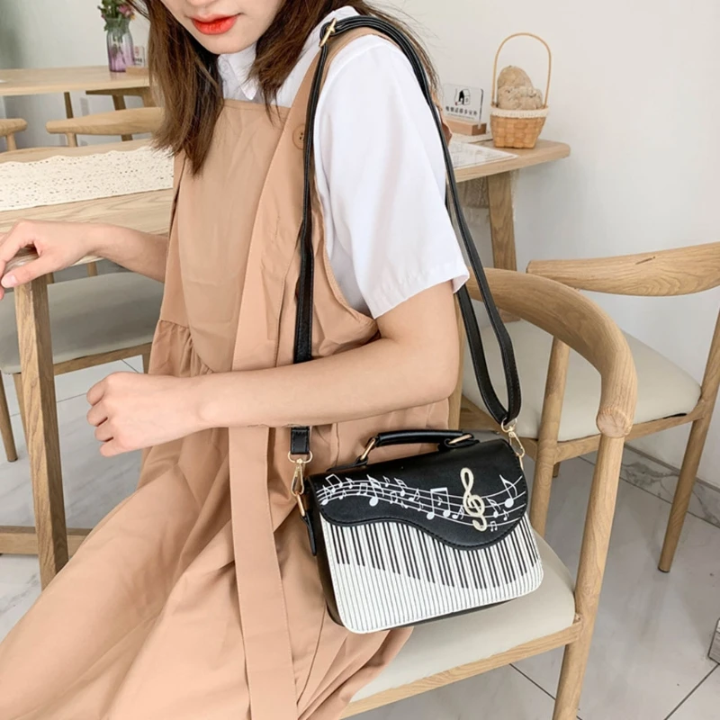 Piano Shoulder Bag Fashion Handbags Women Crossbody Bags Ladies Top-handle Sling Satchel Tote Purse