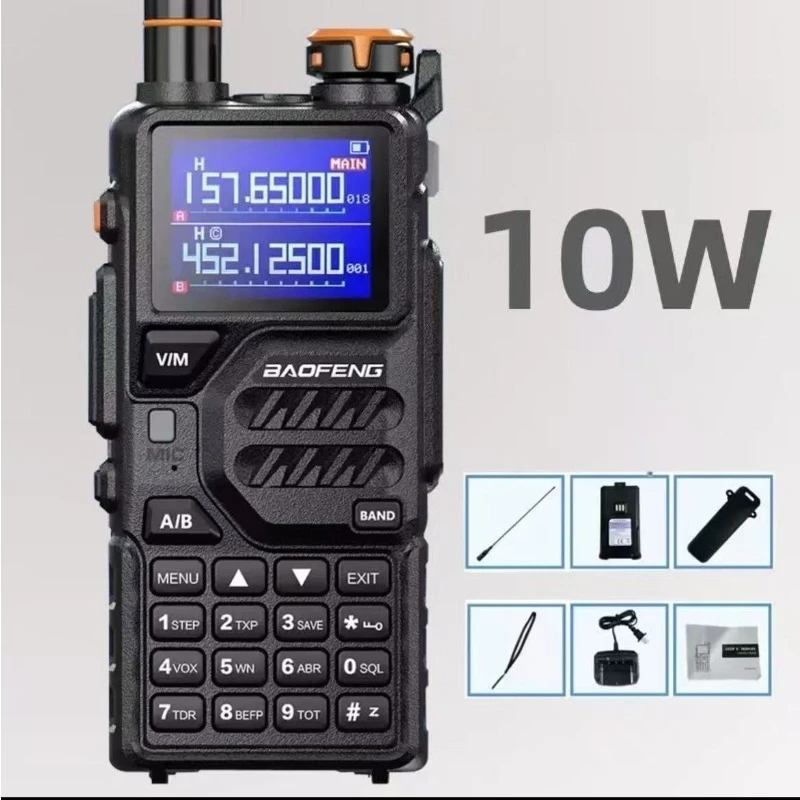 Baofeng BF-K5 Plus Two Way Radio One Key Frequency Match Type-C USB Charging Outdoor Handheld Wireless Walkie Talkie