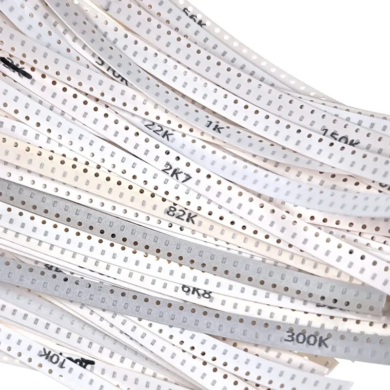 50-4000개 저항기 세트 0603 0805 1206 1210 0402 SMD 저항기 모듬 키트 1R-1M 1% 33가지 값 X 20개 660개 샘플