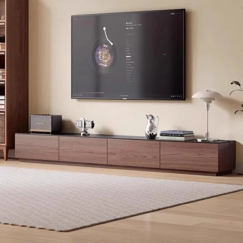 Home Simple Modern Solid Wood TV Cabinet Monitor Stand Floor Living Room Locker Tv Stand Furniture For Rooms Tv Table Cabinets