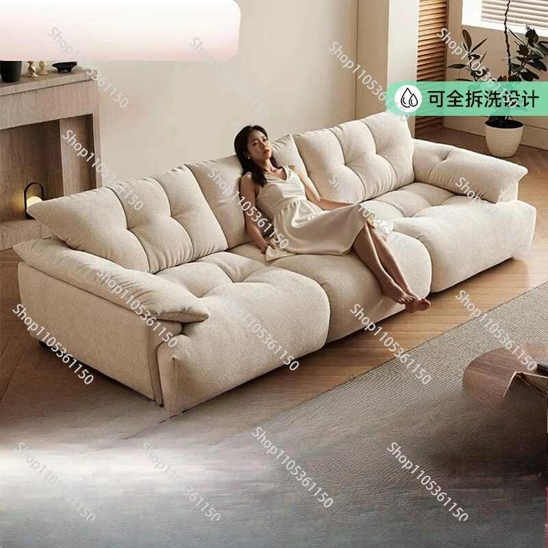 Bud puffs big black bear chenille can be fully disassembled, washed, adjusted backrest sitting deep function fabric cloud sofa