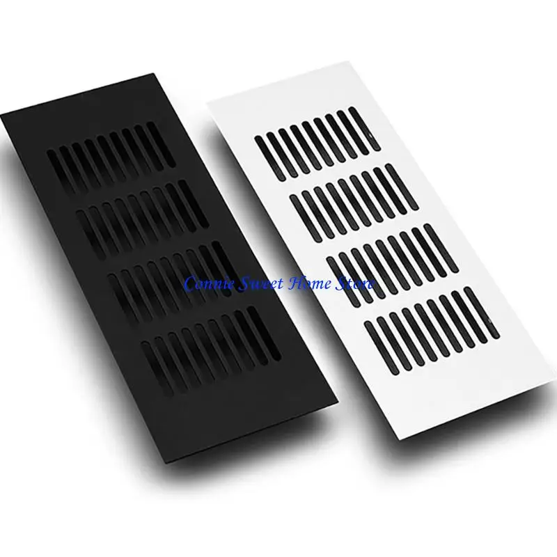 LXAF 4pcs Cabinet Vent Covers Double Side Airflows Grates Easy Installation No Tools Need Suitable for Cabinets Wardrobes
