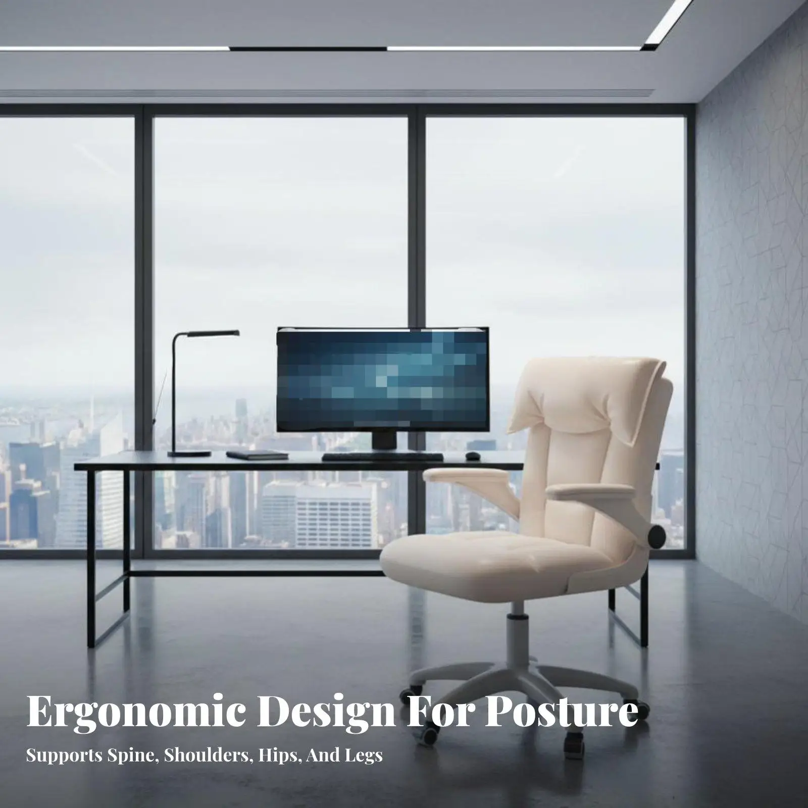 Highspine-supporting Support Ergonomic Gaming Seat Reclining rearrest Rolling