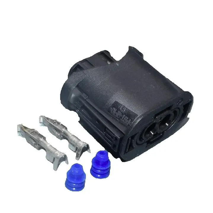 

Shhworldsea 2-контактный 1-1355668-2 передний бампер автомобиля, противотуманные фары, электрические разъемы, женский жгут проводов, вилка 1-1355664-2 для BMW