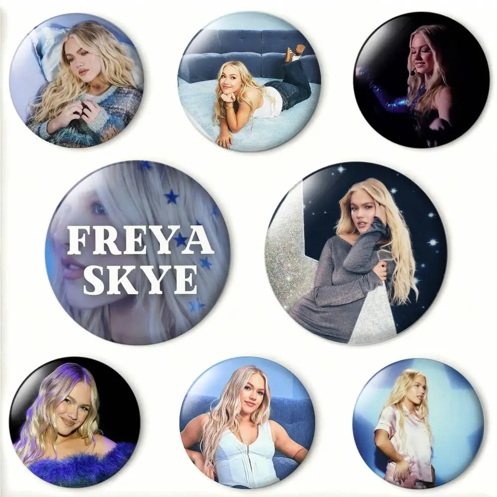 Ethereal F-Freya S-Skye Badges 25 32 44 58 75 mm Round Fans Collect Friends Gifts Brooch Souvenir