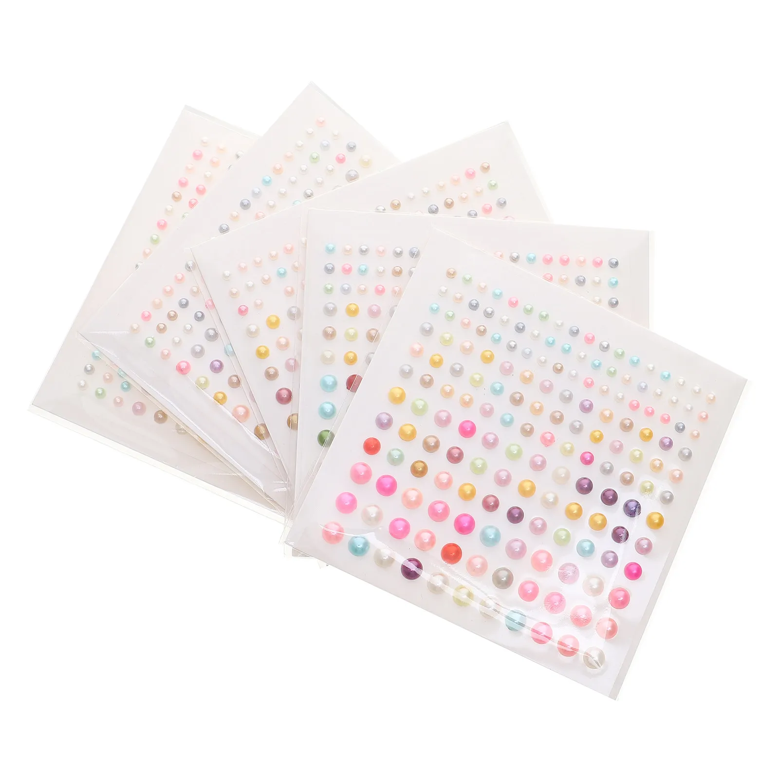 5Sheets Gemstone Stickers Creative Self-Adhesive Decorative DIY Decal Phone Case Craft Sticker Set Sticker