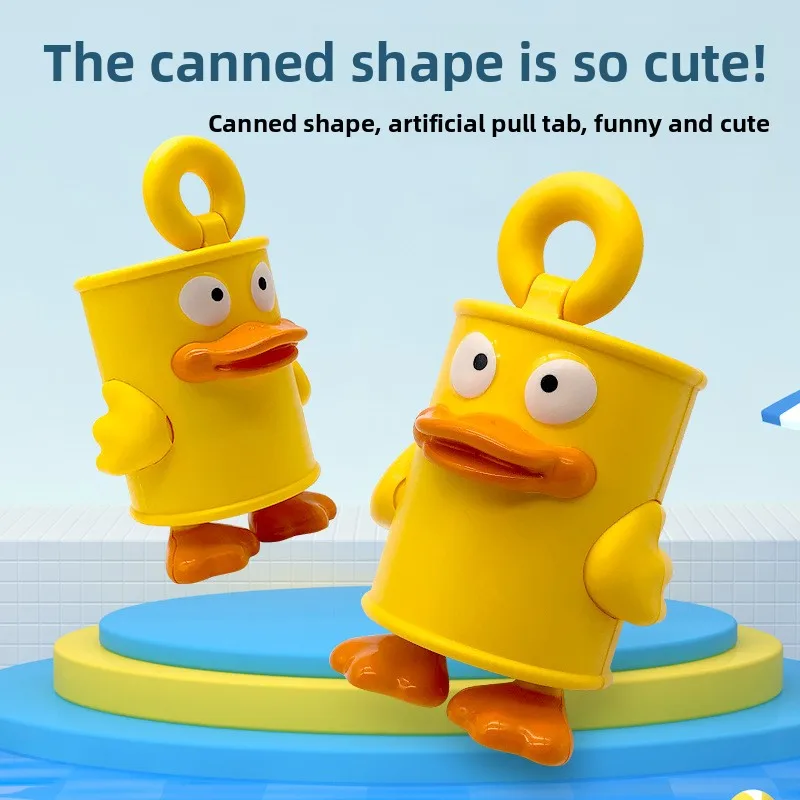 الكرتون المعلبة بطة لعبة مسدس الماء رش متعة الشاطئ قتال المياه في الهواء الطلق اللعب زخرفة مكافحة المياه هدية للأطفال #3