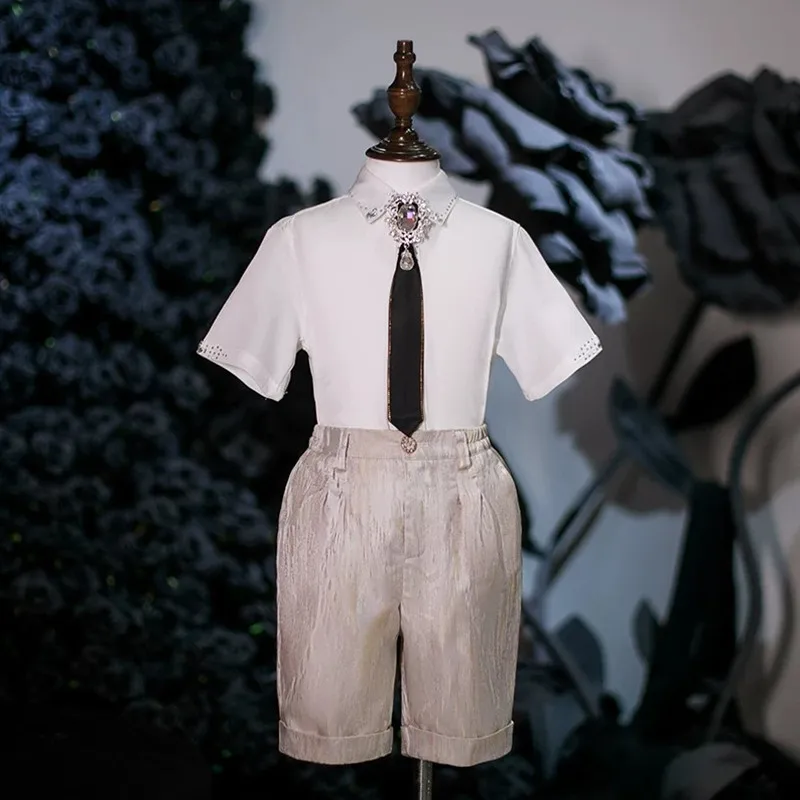 Hochwertige Jungenanzüge für Hochzeit, Geburtstag, Trauzeugen-Outfit, Formelle Kinderanzüge A5000 Vestidos Jungen Abschlussanzug – Detail 4