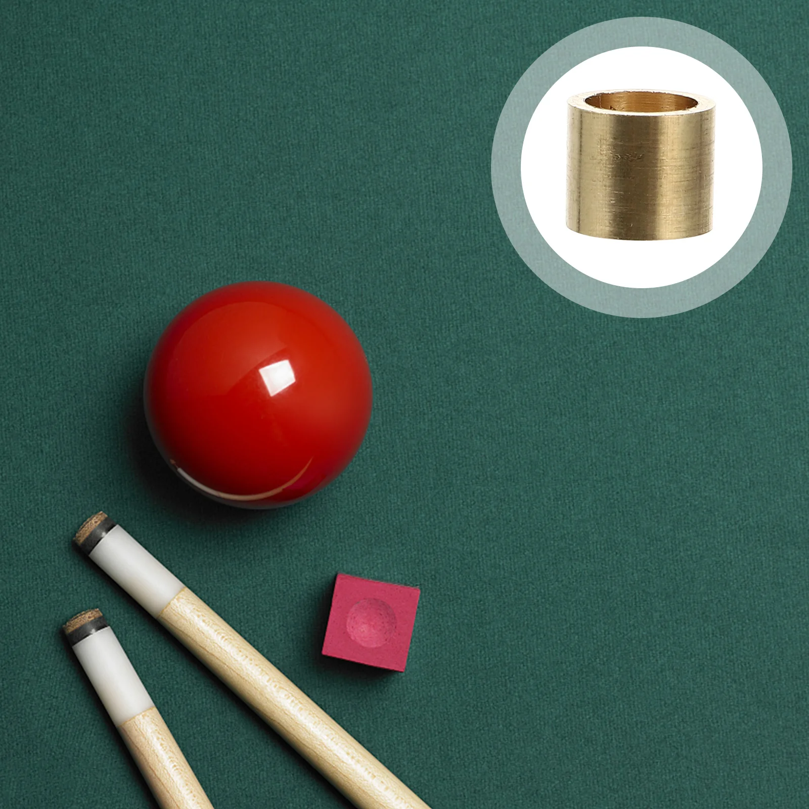 20 قطعة من حلقات النحاس الممتازة لعصا البلياردو، مقاومة عالية للتآكل، مناسبة لعصي البلياردو والسنوكر، سهلة التخزين