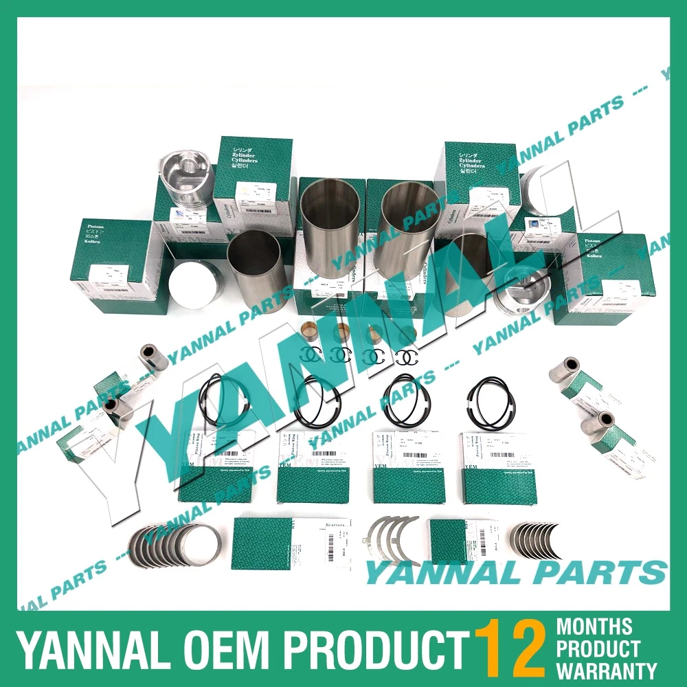 V1200 ENGINE OVERHAUL REBUILD KIT FOR KUBOTA B2150 B9200 TRACTOR