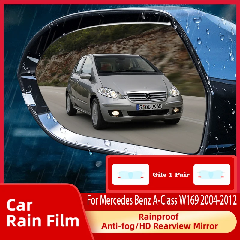 

Car Rearview Side Mirror Film For Mercedes Benz A-Class W169 2004~2012 Rainproof Full Rearview Mirror Covers Set Car Accessories