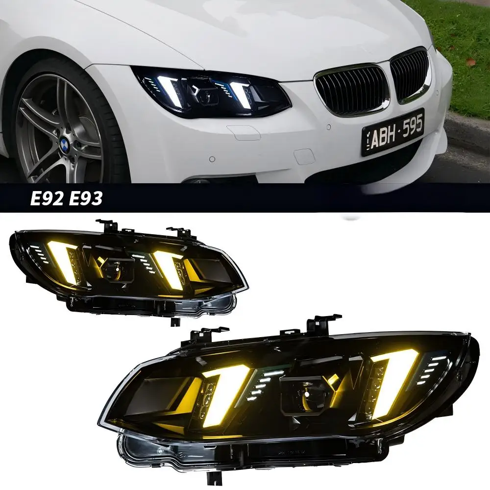 

Auto NEW Design for BMW 3 Series E92 E93 LCI Headlights 10-13 Upgrade Snake Eye Style Front Lamps Lighting System Car Parts