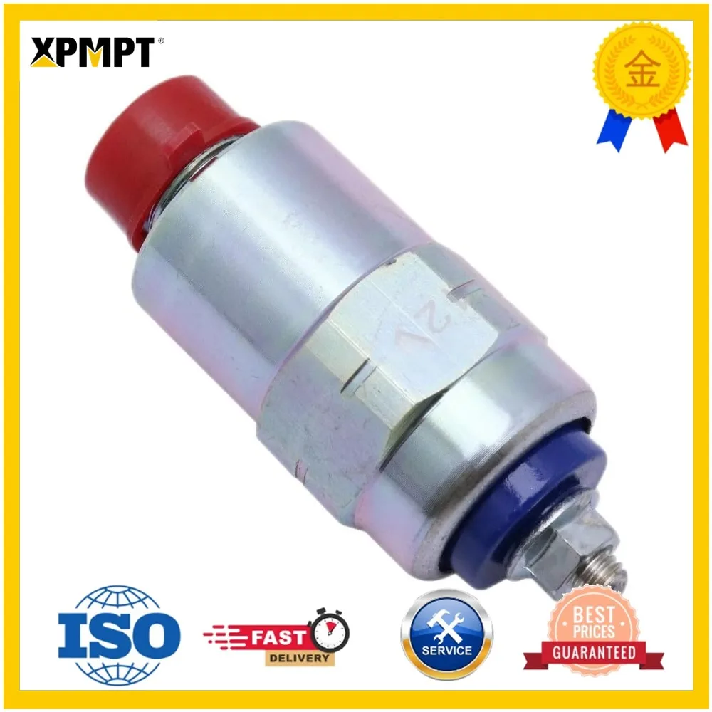 Fuel Stop Solenoid For John Deere 6205 6215 6220 6300L 6310 6310L RE54064 Construction Machinery Replacement Part