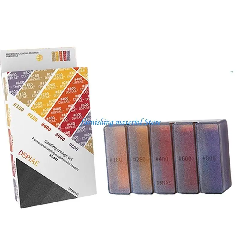 Y5GD Professional Grade Sponge Sandpaper Collection Sanding Sponge For Detailed Work