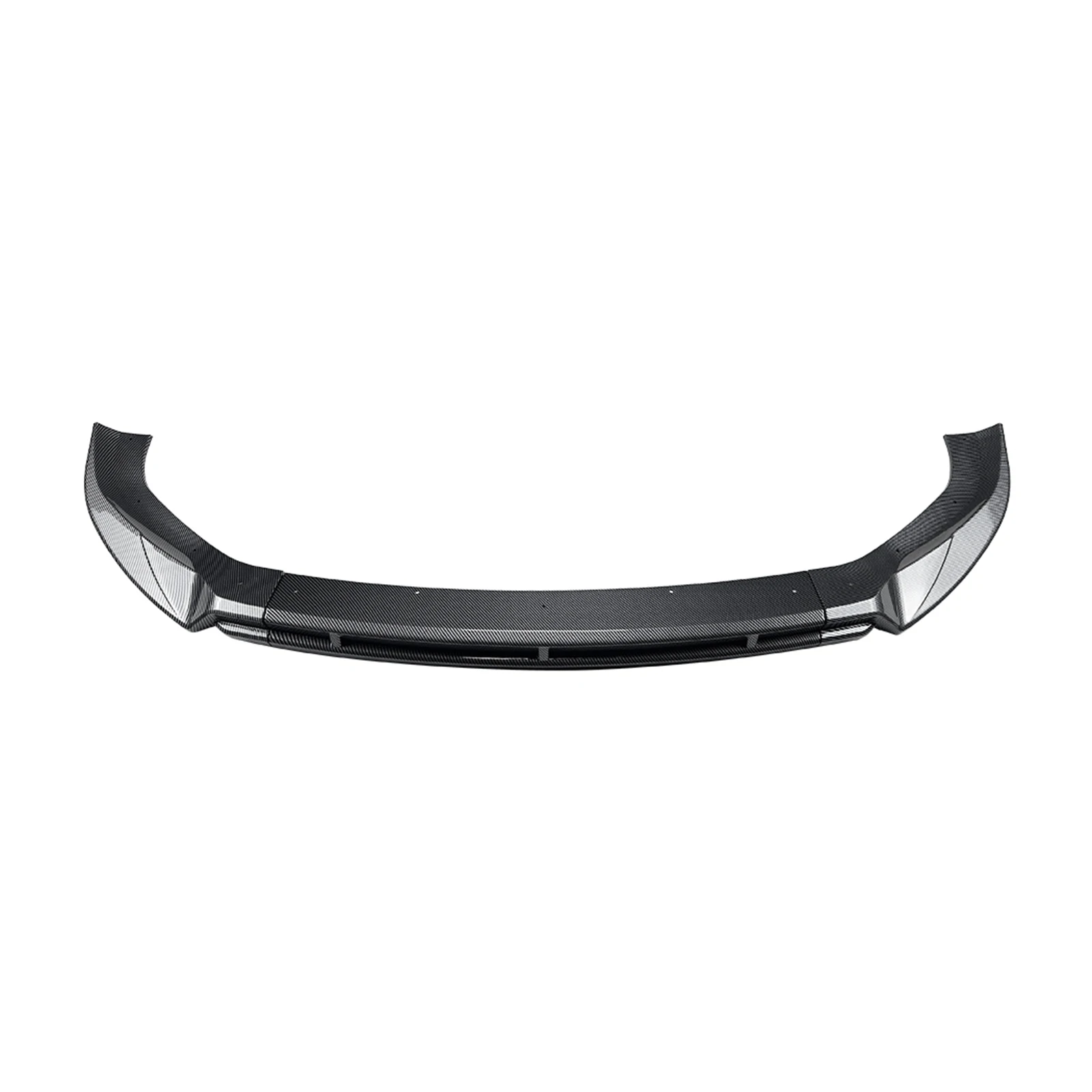 Carbon Fiber Look/Gloss Black Front Bumper Spoiler Lip Splitter For Volkswagen Transporter Multivan T6.1 2020-2024 Lower Blade