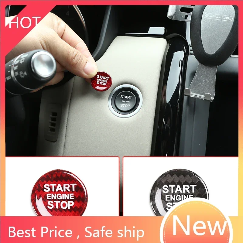 

Карбоновый автомобильный руль, кнопка запуска двигателя, стоп, крышка, наклейка для Land Rover Discovery 5/Sport Range Rover Sport Evoque VOGUE