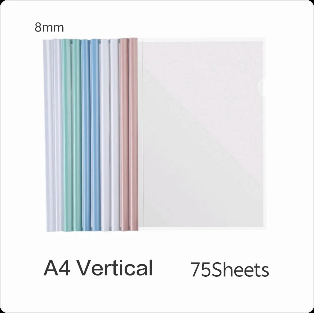 슬라이딩 바가 있는 Makeasy A4/A3 보고서 표지 A4 및 Letter 크기 용지 이력서 표지 프레젠테이션 폴더용 투명 보고서 표지