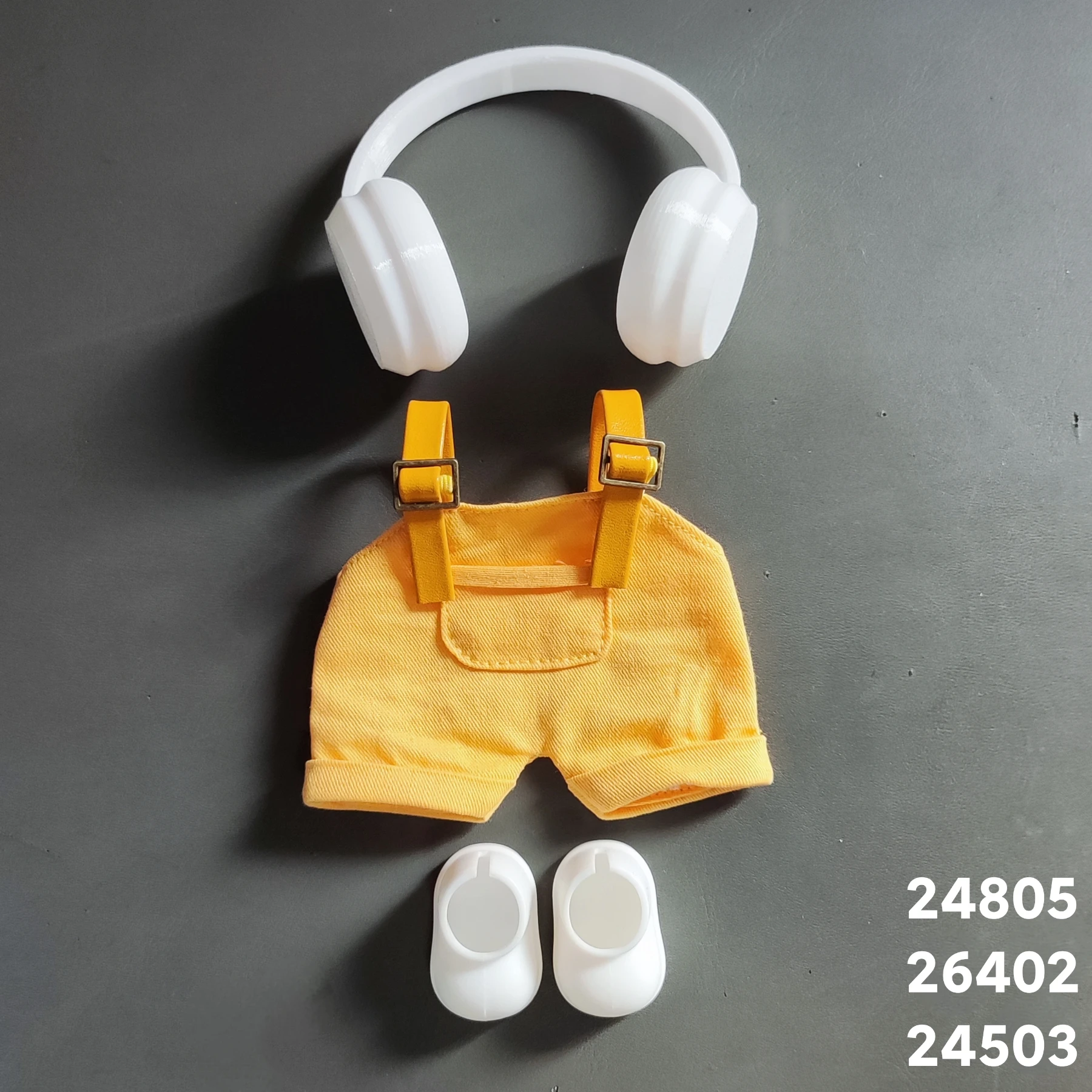 

17cm Mini Doll'S Clothes Outfit Accessories For Labubu V1 V2 Striped overalls hats glasses shoes Cool handsome Clothing Gift