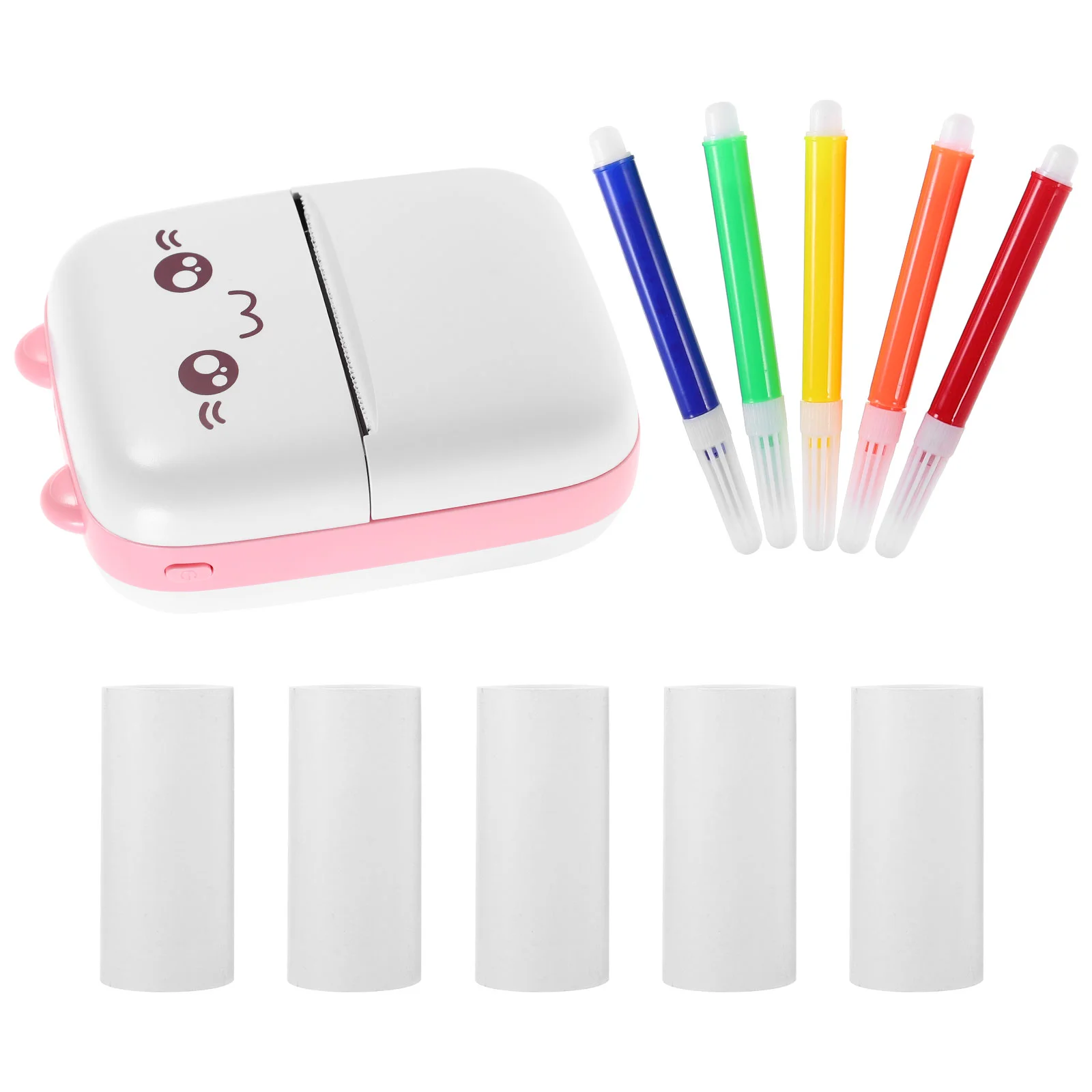 Mini Portable Projector Sticker Printer Printing Machine Wireless Label Small Pink Child