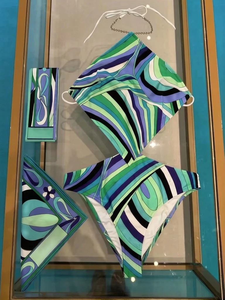 ribbon scarf swimsui