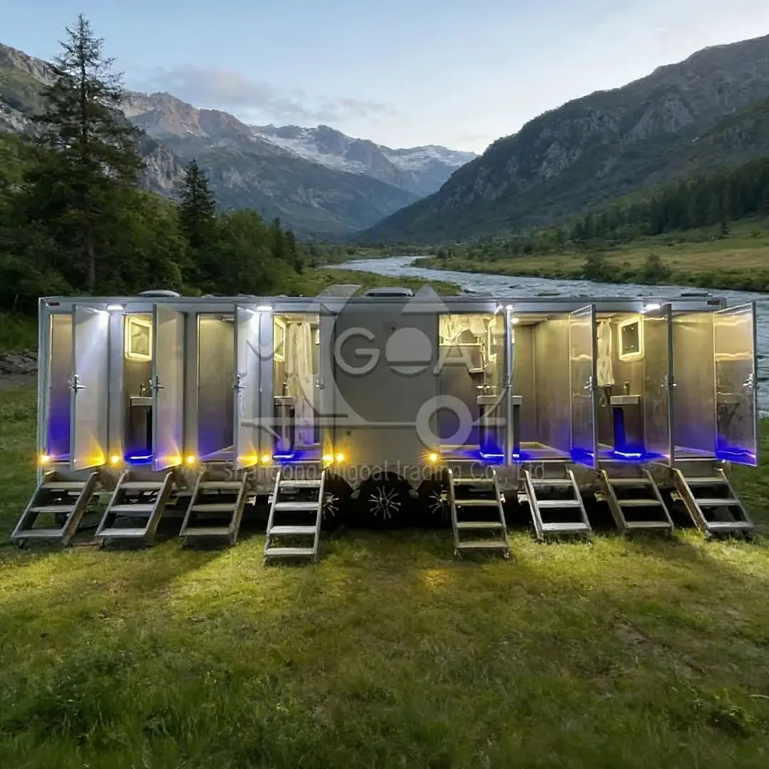 High Quality Portable Sanitation Trailer Mobile Bathroom Restroom for Rent And Sale - Eco-Friendly And Convenient