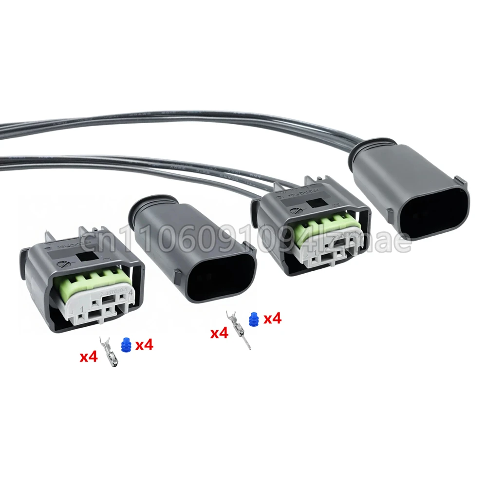 4 Pin Male Female Sealed Oxygen Sensor AV Video Audio Plug Auto Connector 1-967640-1 2-967640-1 2-1394412-1 968399-1 1-967584-3