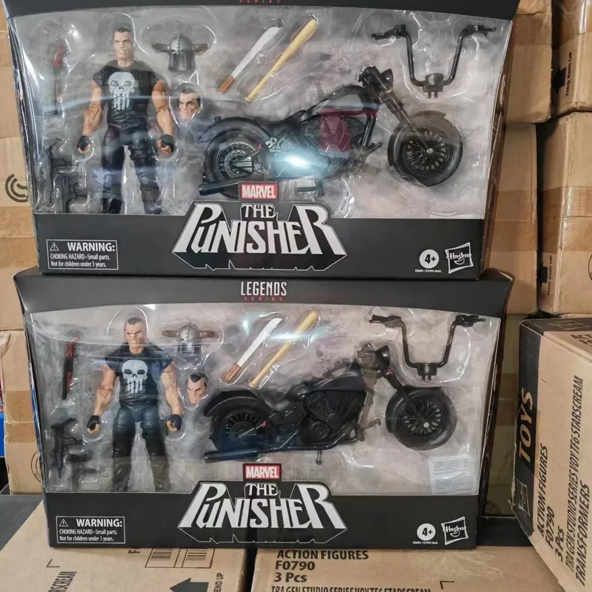 New Hasbro Marvel Legends Marvel Ml6 Inch Punisher Motorcycle Carrier Set Movable Doll Handpiece Decoration  Gift