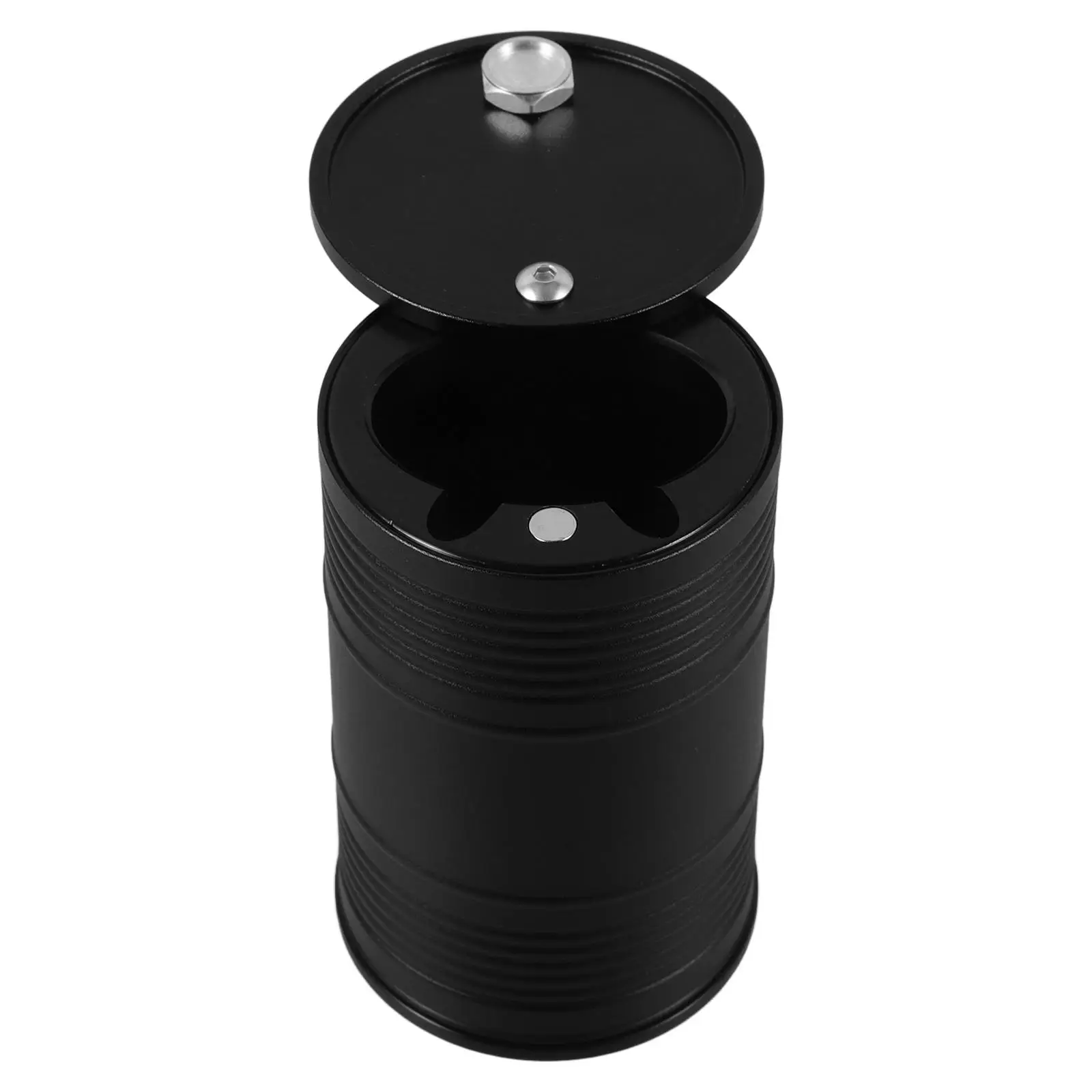 

Aluminum Alloy Ashtray for Cigarettes Smokeless Home Use Black Color Easy Clean Car nament Practical Ash Holder
