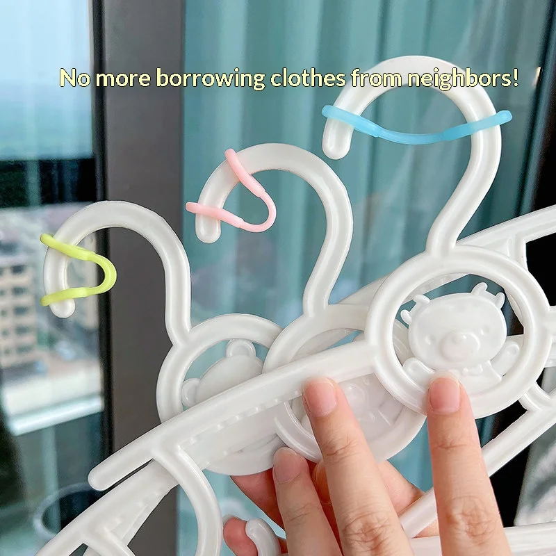 15/25PCS Wind‑Proof Hanger Buckle Anti‑Drop Non‑Slip Clothes Hanger Fixing Clip Outdoor Laundry Drying Accessory