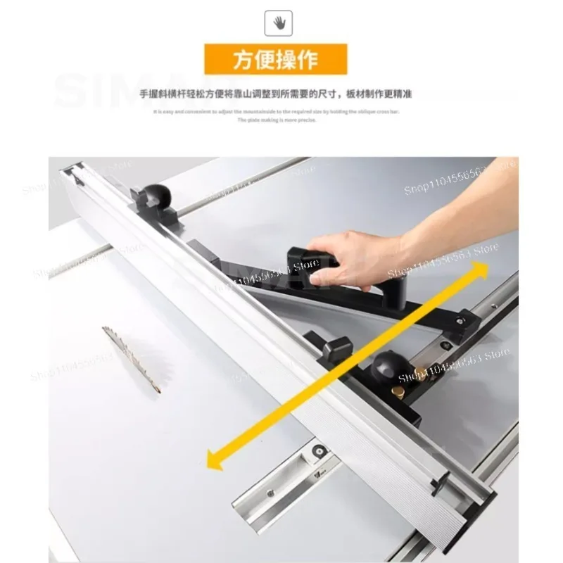 800/1000mm Woodworking Table Saw Rip Fence System, DIY Upgrade Fence for Circular Saw & Table Saw