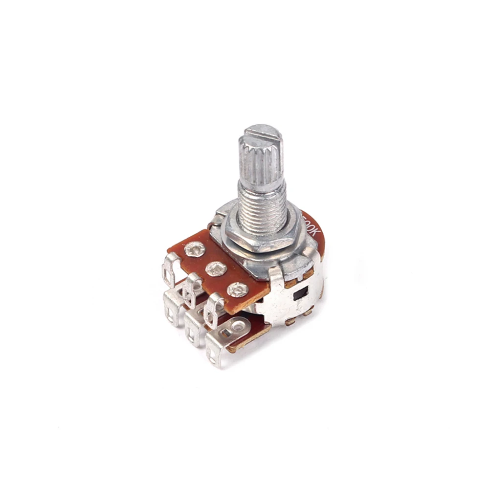 

Mn500K Dual Potentiometer Guitar Replacement Sturdy Split Shaft Volume Tone Control For Amp Upgrades Electric Guitar Parts