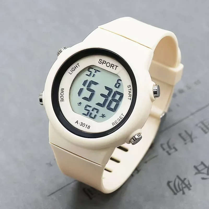 Cat-Ear Kids Watch with Bracelet Waterproof Digital Watch LED Sports Electronic Wristwatch for Girls Boys Students Children Gift