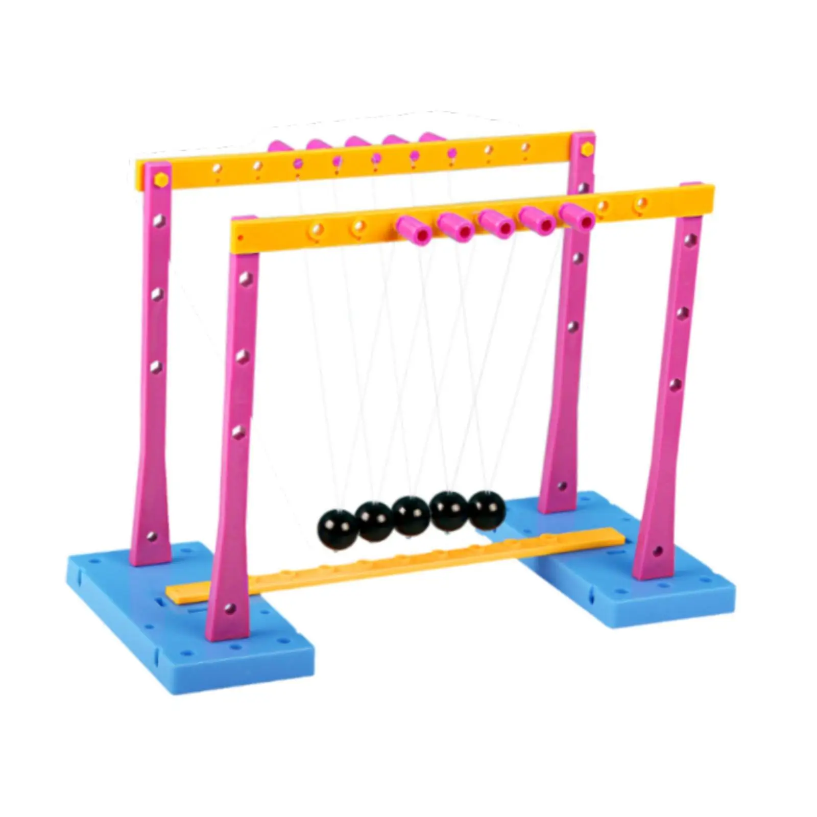 Square Newton Balls Energy Conservation Funny Physical Model Force Transfer Balance Balls Desk Decorations Newton Pendulum Balls