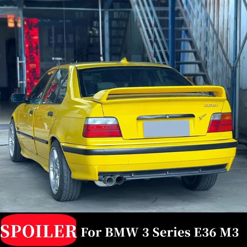 

For 1990-2000 BMW 3 Series E36 M3 ABS Plastic Car Rear Trunk Lid Lip Body Kit Spoiler Wings Tuning Exterior Accessories