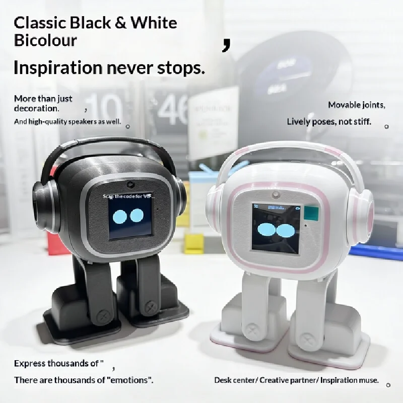 AI version EMO desktop robot intelligent interactive chat dancing listening robot